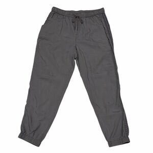 Knox Rose Gray Lyocell Cotton Blend Elasticized Waist Jogger Pants Size Small